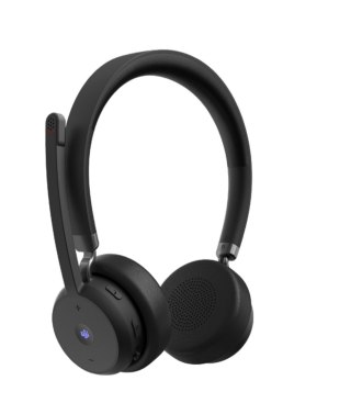 Lenovo Lenovo Wireless VoIP Headset Zestaw słuchawkowy Bezprzewodowy Opaska na głowę Biuro/centrum telefoniczne Bluetooth Czarny