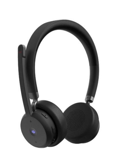 Lenovo Lenovo Wireless VoIP Headset Zestaw słuchawkowy Bezprzewodowy Opaska na głowę Biuro/centrum telefoniczne Bluetooth Czarny