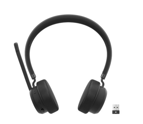 Lenovo Lenovo Wireless VoIP Headset Zestaw słuchawkowy Bezprzewodowy Opaska na głowę Biuro/centrum telefoniczne Bluetooth Czarny