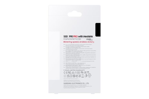 Samsung Dysk SSD Samsung 990 PRO 2TB M.2 2280 PCI-E x4 Gen4 NVMe