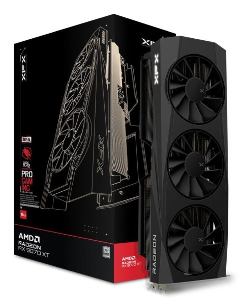 XFX Karta graficzna XFX VGA 16GB Radeon RX9070XT Quicksilver OC Gaming 3xDP/1xHDMI