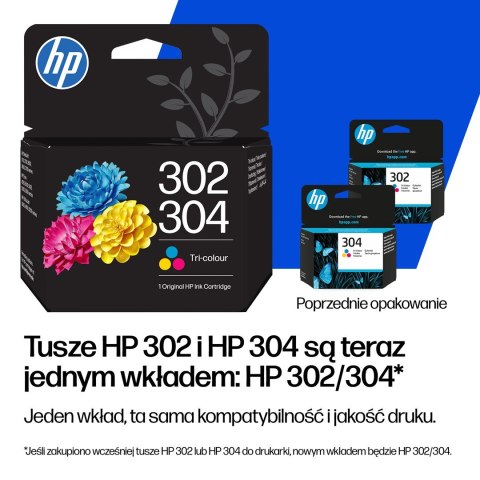 Hewlett-Packard HP Tusz Kolor HP302XL/304XL=B7RT8AE