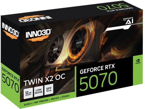 INNO3D Karta graficzna INNO3D GeForce RTX 5070 TWIN X2 OC 12GB N50702-12D7X-195064N