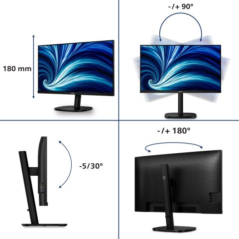 Philips Monitor Philips 80.0cm (31.5") 32B2U3601 16:09 HDMI+DP+USB-C