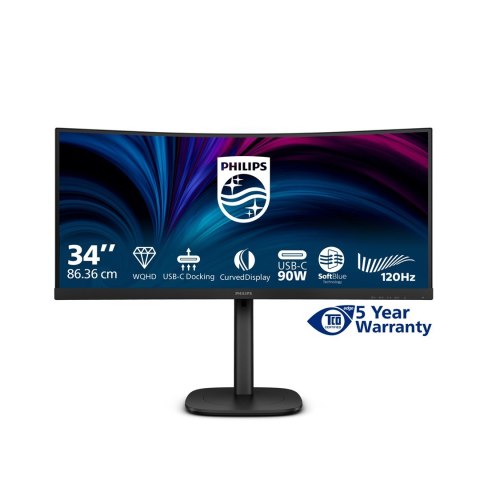 Philips Monitor Philips 86,4cm (34,0") 34B2U3600C 21:09 HDMI+DP+USB-C