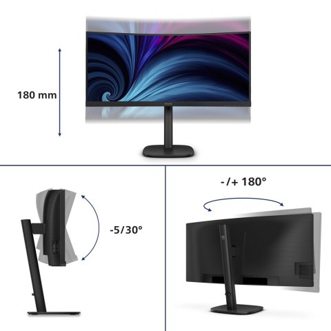 Philips Monitor Philips 86,4cm (34,0") 34B2U3600C 21:09 HDMI+DP+USB-C