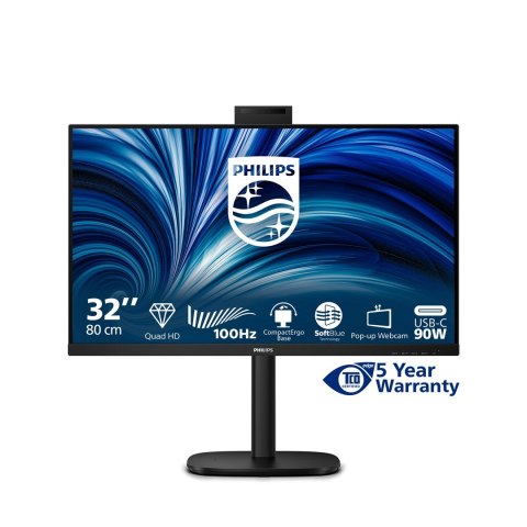 Philips Philips 3000 series 32B2U3601H/00 monitor komputerowy 80 cm (31.5") 2560 x 1440 px Quad HD LCD Czarny