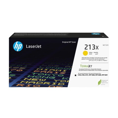 Hewlett-Packard HP Oryginalnym wkładem z żółtym tonerem o wysokiej wydajności 213X LaserJet