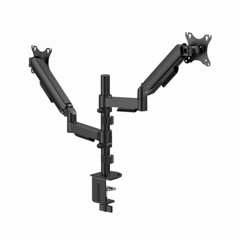 GEMBIRD GEMBIRD BIURKOWE, REGULOWANE RAMIĘ/UCHWYT NA DWA MONITORY OD 17" DO 32", OBCIĄŻENIE DO 9 KG