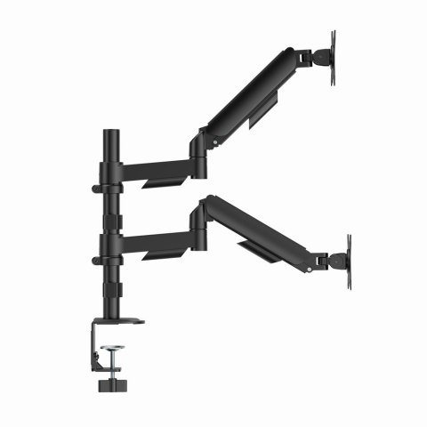 GEMBIRD GEMBIRD BIURKOWE, REGULOWANE RAMIĘ/UCHWYT NA DWA MONITORY OD 17" DO 32", OBCIĄŻENIE DO 9 KG