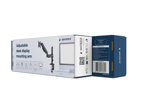 GEMBIRD GEMBIRD BIURKOWE REGULOWANE RAMIĘ/UCHWYT NA MONITOR 17-32 OBCIĄŻENIE DO 9 KG