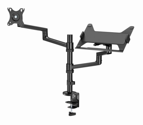 GEMBIRD GEMBIRD BIURKOWE REGULOWANE RAMIĘ/UCHWYT NA MONITOR + PODSTAWKA NA NOTEBOOKA 17-32, VESA 100X100MM, DO 8 KG