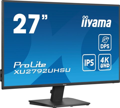 IIYAMA Monitor XU2792UHSU-B6 27IN UHD IPS 27 IPS-Panel 3840x2160 UHD 4ms