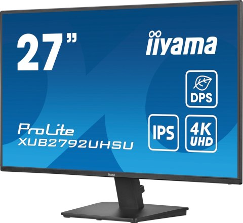 IIYAMA Monitor XU2792UHSU-B6 27IN UHD IPS 27 IPS-Panel 3840x2160 UHD 4ms
