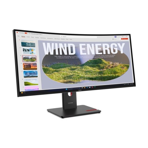 Lenovo Monitor Lenovo ThinkVision T34WD-40 64AEGAT1EU_D LED display 86,4cm (34") 3440 x 1440 px Wide Quad HD Czarny