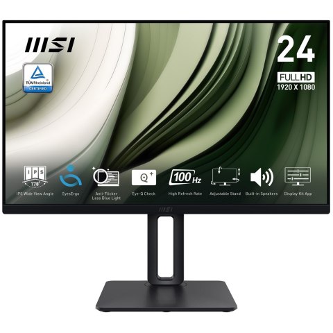 MSI Monitor MSI Pro MP245PG 24 cali IPS FHD HDMI/DP Pivot - Płaski ekran - 61 cm