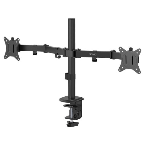 SAVIO SAVIO PODWÓJNY UCHWYT BIURKOWY NA MONITORY 17" - 32" 2X 2 - 9 KG UM-03