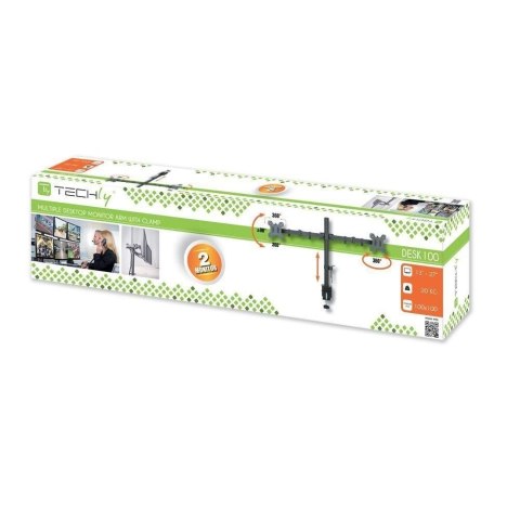 TECHly TECHLY PODWÓJNE RAMIĘ BIURKOWE 2X LED/LCD 13-27 CA