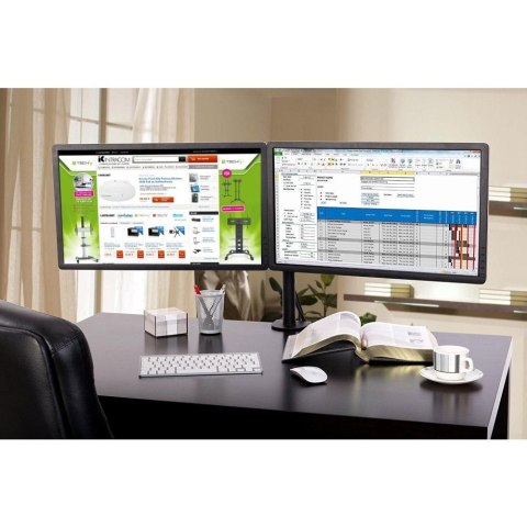 TECHly TECHLY PODWÓJNE RAMIĘ BIURKOWE 2X LED/LCD 13-27 CA