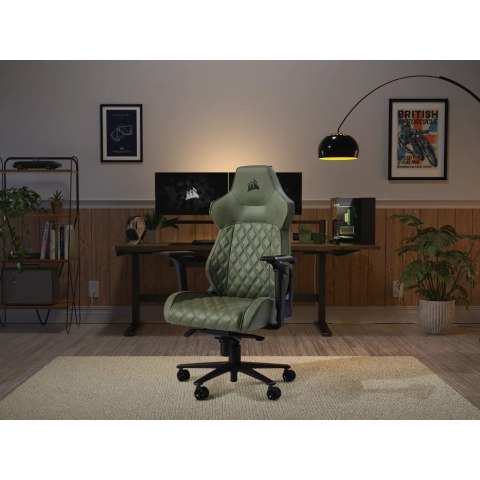 Corsair Corsair TC500 LUXE Fotel dla gracza Tapicerowane siedzisko Zielony
