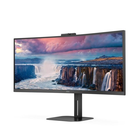 AOC AOC V5 CU34V5CW/BK LED display 86,4 cm (34") 3440 x 1440 px Wide Quad HD Czarny
