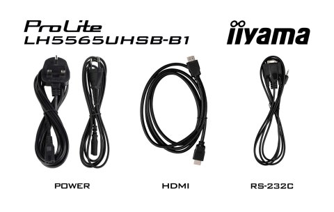 IIYAMA Iiyama LH5565UHSB-B1 signage display Kiosk 138,7 cm (54.6") LED Wi-Fi 800 cd/m2 4K Ultra HD Czarny Procesor wbudowany Android 11
