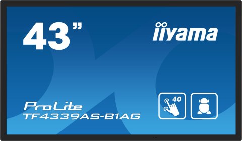 IIYAMA Monitor iiyama ProLite TF4339AS-B1AG - 43" - Płaski ekran - 108 cm