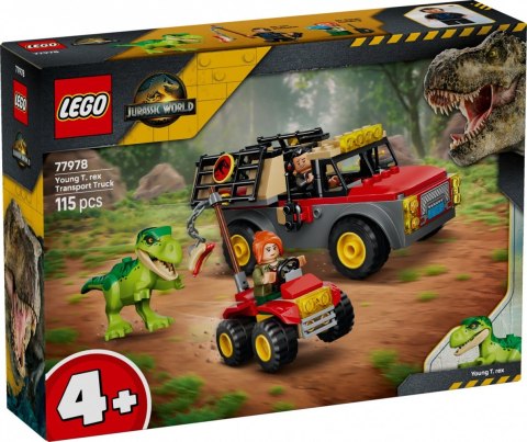 LEGO Klocki Jurassic World 77978 Ciężarówka do transportu młodego tyranozaura