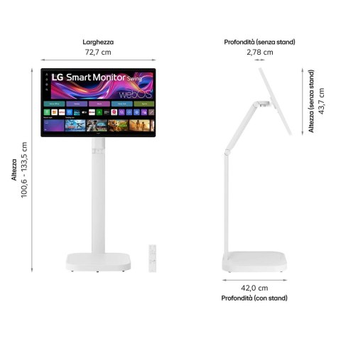 LG LG LCD 32U889SA-W 32-calowy telewizor biały
