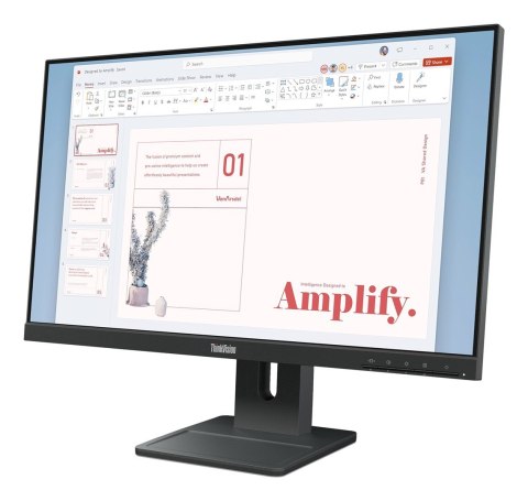Lenovo Lenovo ThinkVision E24-40 monitor 23,8" IPS 16:9 100 Hz 4 ms 1920x1080 250 cd/m2 1 HDMI Krucza czerń Gwarancja 36 miesięcy