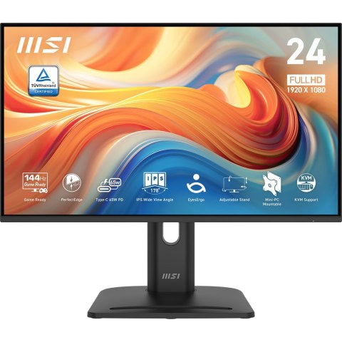 MSI MSI Pro MP245PHG E14 monitor komputerowy 60,5 cm (23.8") 1920 x 1080 px Full HD LCD Czarny