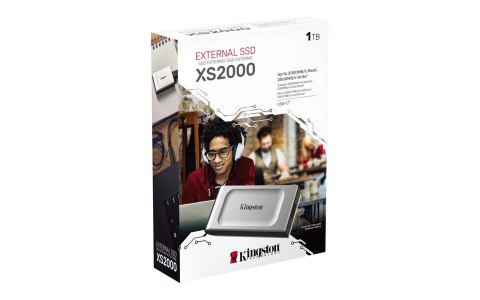 Kingston Dysk zewnętrzny SSD Kingston XS2000 (1TB; USB 3.2; srebrny; SXS2000/1000G)