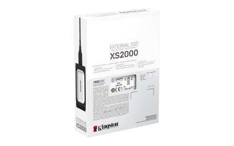 Kingston Dysk zewnętrzny SSD Kingston XS2000 (1TB; USB 3.2; srebrny; SXS2000/1000G)