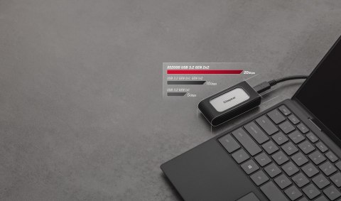 Kingston Dysk zewnętrzny SSD Kingston XS2000 (1TB; USB 3.2; srebrny; SXS2000/1000G)