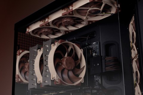 Noctua Noctua NF-A12X25 G2 PWM SX2-PP system chłodzenia komputerów Obudowa komputera Wentylator 12 cm Beżowy 2 szt.