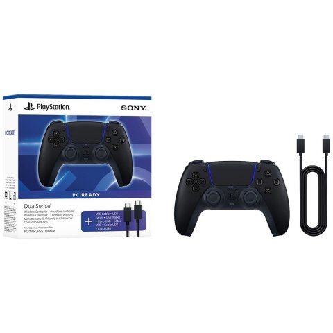 Sony Kontroler bezprzewodowy PS5 SONY DualSense Midnight Black +kabel USB