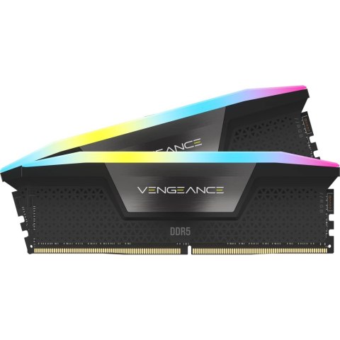 Corsair Zestaw pamięci CORSAIR Vengeance RGB DDR5 - 96 GB: 2 x 48 GB - DIMM 288-PIN - 3500 MHz / PC5-56000 - CL40 - 1.4 V - Unbuffered