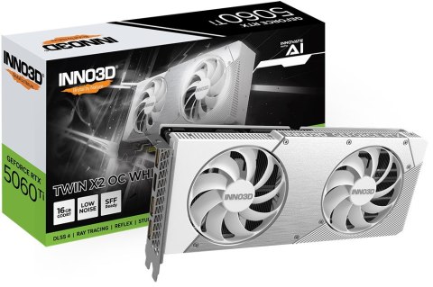 INNO3D Karta graficzna INNO3 RTX 5060 Ti Twin X2 OC WHITE 16GB