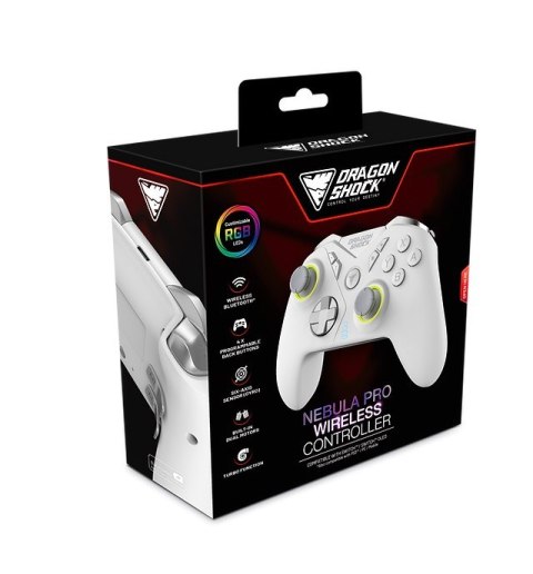 No name Dragonshock Nebula Pro Biały Bluetooth Gamepad Nintendo Switch