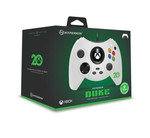 No name Kontroler Hyperkin Duke Przewodowy Biały XBOX