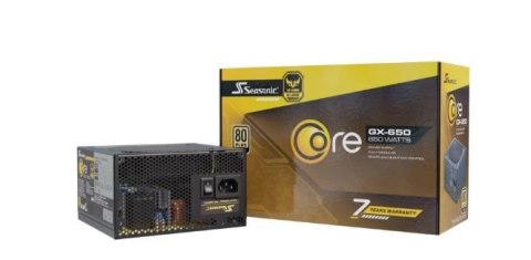 Seasonic Zasilacz 650W Core SRP-CGX651-A5A32SF ATX 3.1 80+ Gold