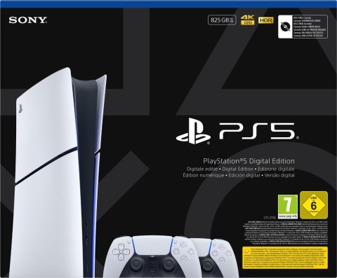 Sony Konsola SONY PS5 Digital 825GB + 2 kontrolery DS5