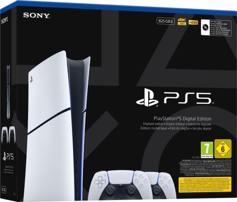 Sony Konsola SONY PS5 Digital 825GB + 2 kontrolery DS5