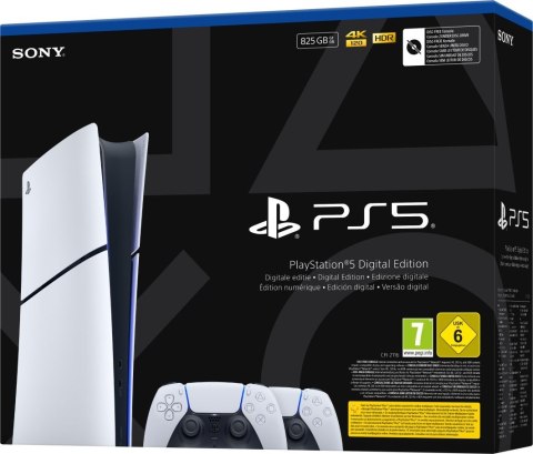 Sony Konsola SONY PS5 Digital 825GB + 2 kontrolery DS5