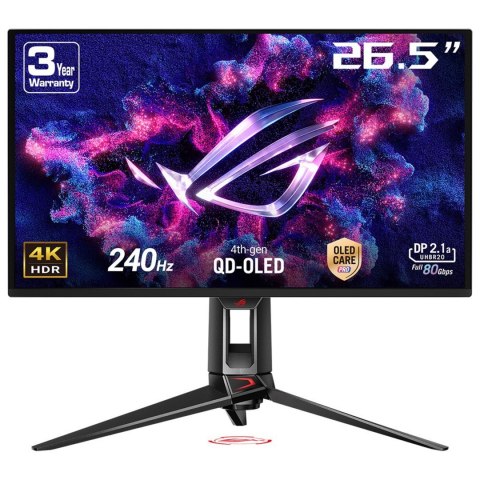 ASUS ASUS ROG Swift OLED PG27UCDM gaming monitor ? 27-inch (26.5-inch viewable) 4K QD-OLED panel, 240Hz, 0.03ms (GTG), OLED Anti-Flic