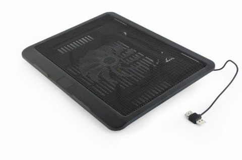 GEMBIRD GEMBIRD PODSTAWKA CHŁODZĄCA POD NOTEBOOKA 15" 1X WENTYLATOR 12CM, PODŚWIETLENIE LED, NBS-1F15-04