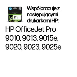 Hewlett-Packard HP 963XL oryginalny wysokowydajny wkład atramentowy czarny