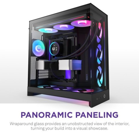 NZXT NZXT H9 Flow RGB+ Midi Tower Czarny