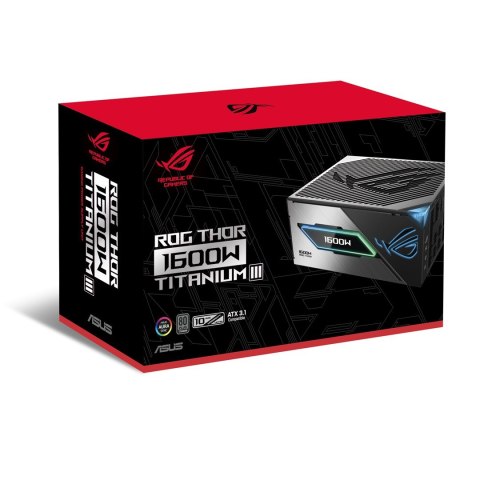 ASUS ASUS ROG -THOR-1600T3-GAMING moduł zasilaczy 1600 W 20+4 pin ATX ATX Szary