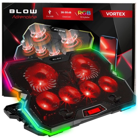 BLOW BLOW PODSTAWKA CHŁODZĄCA LAPTOP 6 FAN VORTEX RGB